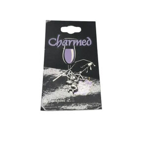 Pewter Cupid Angel Charm Silver Tone Vintage for a Bracelet or Project